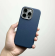 Чехол-накладка для iPhone 15 Pro Max PiBlue Leather синий