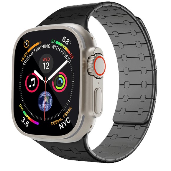 Ремешок для Apple Watch 49/45 мм Levelo Royalink черный