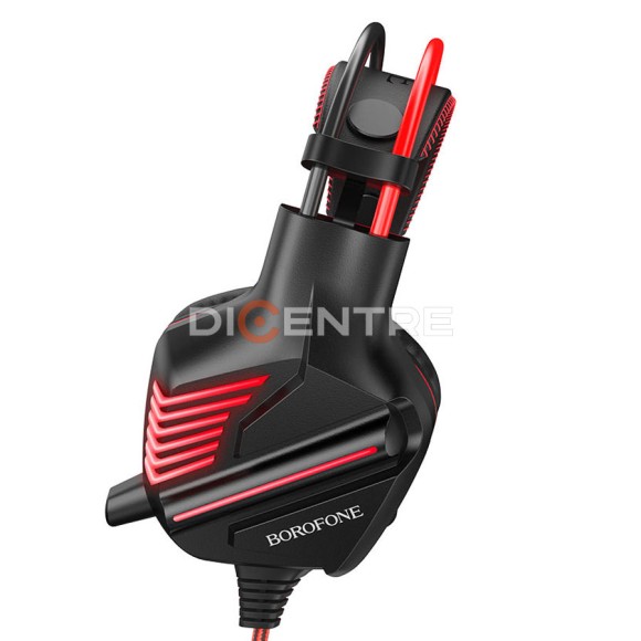 Проводные наушники Borofone BO101 Racing, USB+Jack 3.5mm (красный) Проводные наушники Borofone BO101 Racing, USB+Jack 3.5mm (красный)
