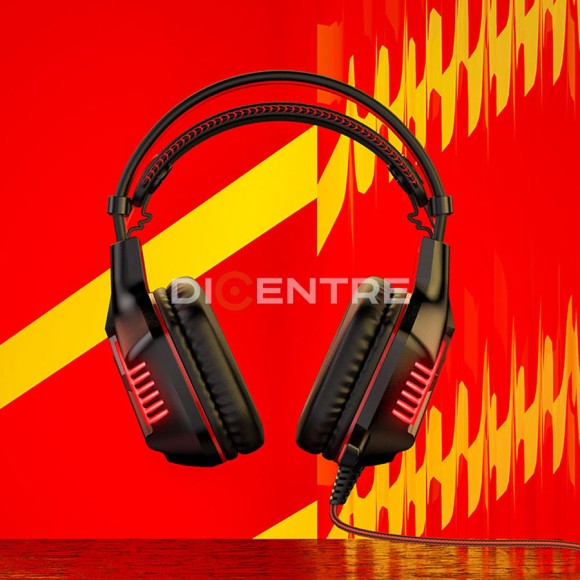 Проводные наушники Borofone BO101 Racing, USB+Jack 3.5mm (красный) Проводные наушники Borofone BO101 Racing, USB+Jack 3.5mm (красный)