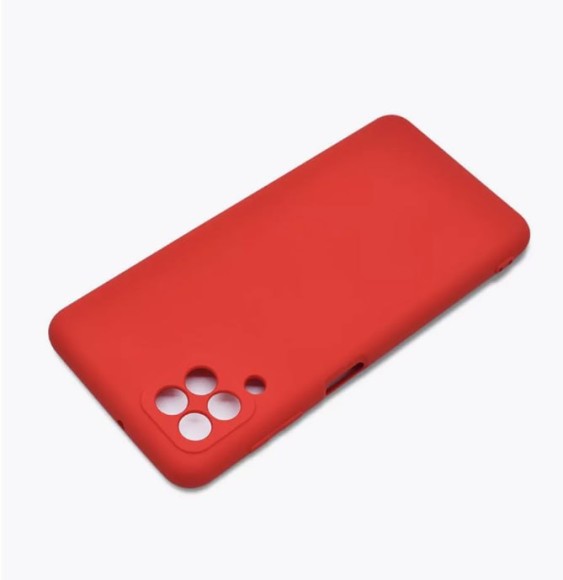 Чехол-накладка Samsung A22 Breaking силикон с микрофиброй красный Чехол-накладка Samsung A22 Breaking силикон с микрофиброй красный