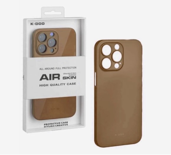 Чехол-накладка для iPhone 13 Pro K-DOO AIR skin коричневый