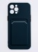 Чехол-накладка для iPhone 13 Pro Max силикон с кардхолдером черный
