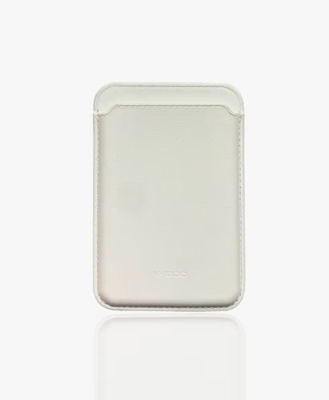 Чехол бумажник K-DOO Leather Wallet Magsafe белый
