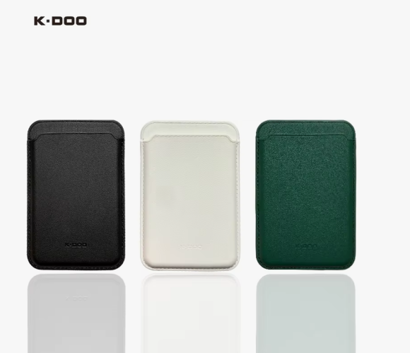 Чехол бумажник K-DOO Leather Wallet Magsafe белый