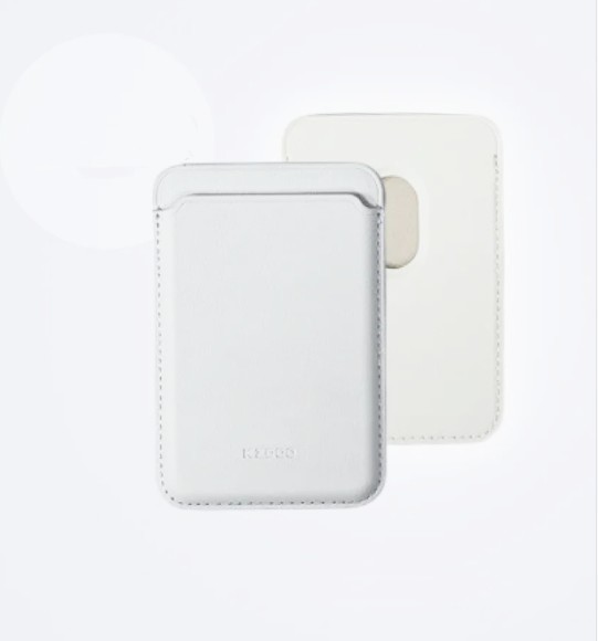 Чехол бумажник K-DOO Leather Wallet Magsafe белый