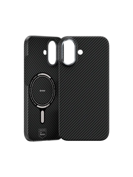 Чехол-накладка для iPhone 17 Benks Magnetic Kevlar 600D Black Чехол-накладка для iPhone 17 Benks Magnetic Kevlar 600D Black