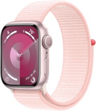 Умные часы Apple Watch Series 9 GPS 41мм MR953 корпус розовый Sport Loop ремешок  (Розовый, Светло розовый)