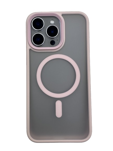 Чехол-накладка для iPhone 15 Pro Max Mosbros Mag Comfortable Pink
