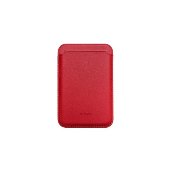 Чехол бумажник K-DOO Leather Wallet Magsafe красный