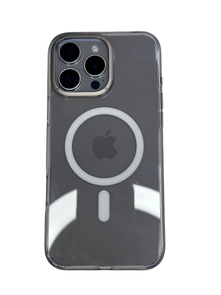 Чехол-накладка для iPhone 16 Pro Momax Play Magnetic Case прозрачный
