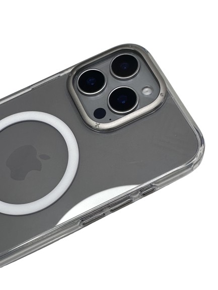 Чехол-накладка для iPhone 16 Pro Momax Play Magnetic Case прозрачный