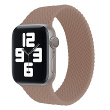 Ремешок для Apple Watch 42/44/45 мм M силикон плетеный бежевый
