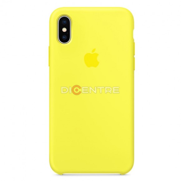 Чехол-накладка Apple iPhone X/XS копия лимонный