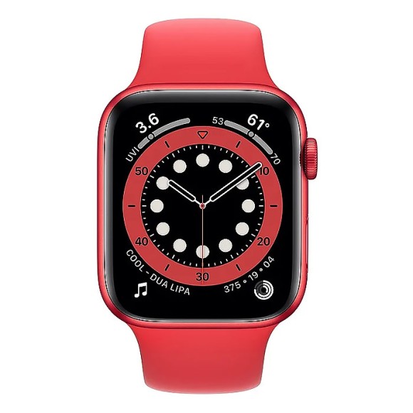 Часы Apple Watch Series 6 GPS 44mm Aluminum Case with Sport Band (M00M3) (красный, Красный )