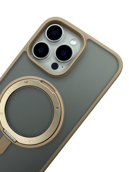 Чехол-накладка для iPhone 16 Pro Momax Roller Magnetic Case Gold