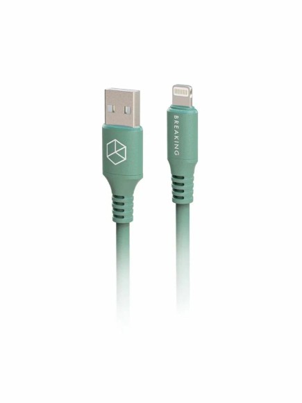 Lightning  Breaking K20 USB-A-Lightning  1м 3.0А зеленый