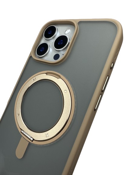 Чехол-накладка для iPhone 16 Pro Max Momax Roller Magnetic Case Gold