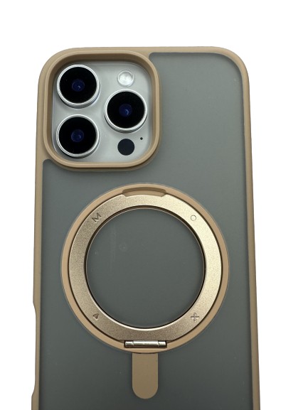 Чехол-накладка для iPhone 16 Pro Max Momax Roller Magnetic Case Gold