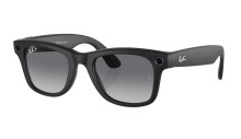 Солнцезащитные очки Ray-Ban Meta Wayfarer RW4006 601ST3 50 — матовый чёрный, графитовый градиент