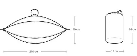Гамак Xiaomi Zaofeng Parachute Cloth Hammock синий Гамак Xiaomi Zaofeng Parachute Cloth Hammock синий