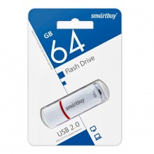 Накопитель USB 2.0 SmartBuy 64Gb Crown White