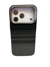 Чехол-накладка для iPhone 17 Pro Max FreeAir MagSafe синий в белую точку