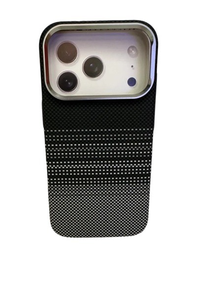 Чехол-накладка для iPhone 17 Pro Max FreeAir MagSafe синий в белую точку