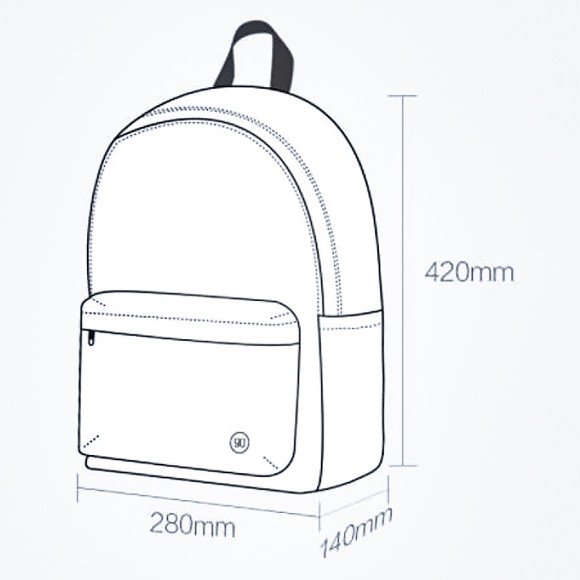 Рюкзак Xiaomi 90 Points Youth College Backpack розовый