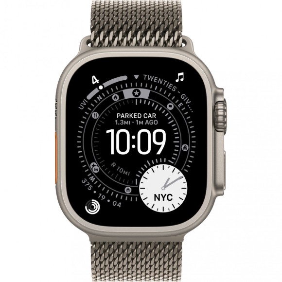 Apple Watch Ultra3 2025 MX4M3 49mm/S Natural Titanium Case with Natural Titanium Milanese Loop (Natural Titanium, Natural Titanium) Apple Watch Ultra3 2025 MX4M3 49mm/S Natural Titanium Case with Natural Titanium Milanese Loop (Natural Titanium, Natural Titanium)