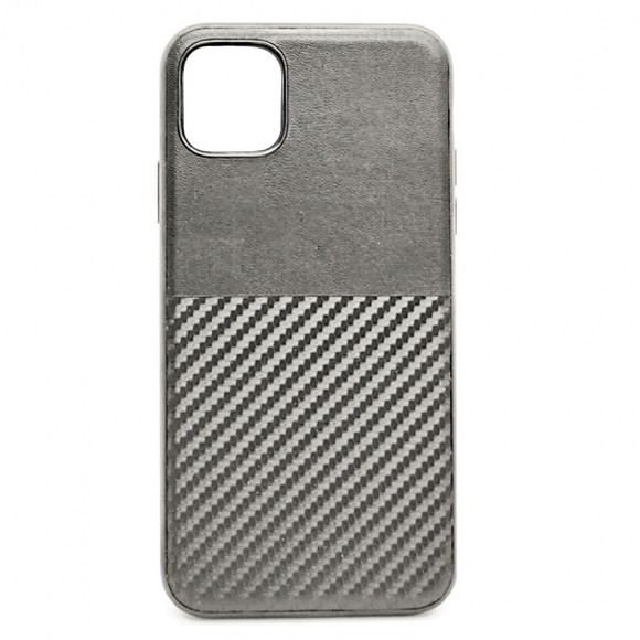 Чехол-накладка для iPhone 11 Mokka карбон серый