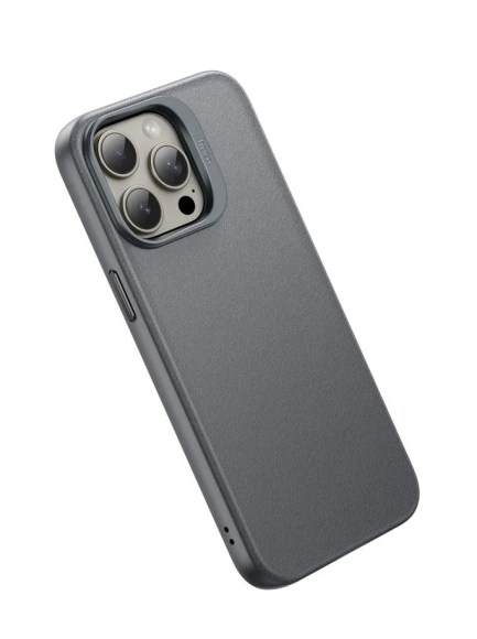 Чехол-накладка для iPhone 15 Pro Hoco Jazz Magnetic Gray Чехол-накладка для iPhone 15 Pro Hoco Jazz Magnetic Gray