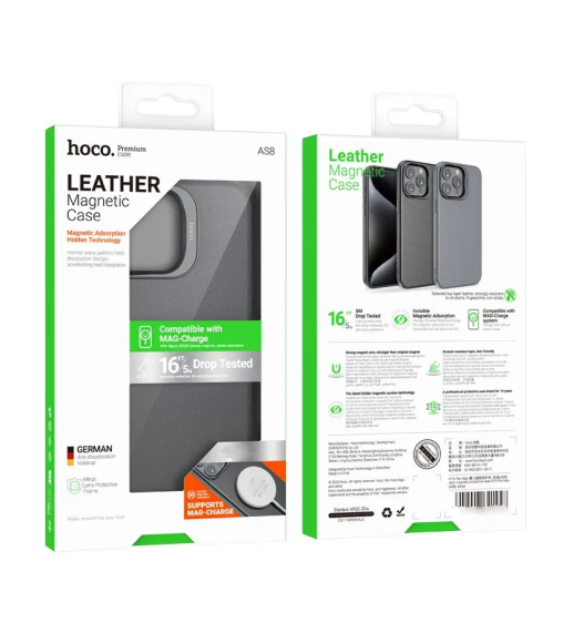 Чехол-накладка для iPhone 15 Pro Hoco Jazz Magnetic Gray Чехол-накладка для iPhone 15 Pro Hoco Jazz Magnetic Gray