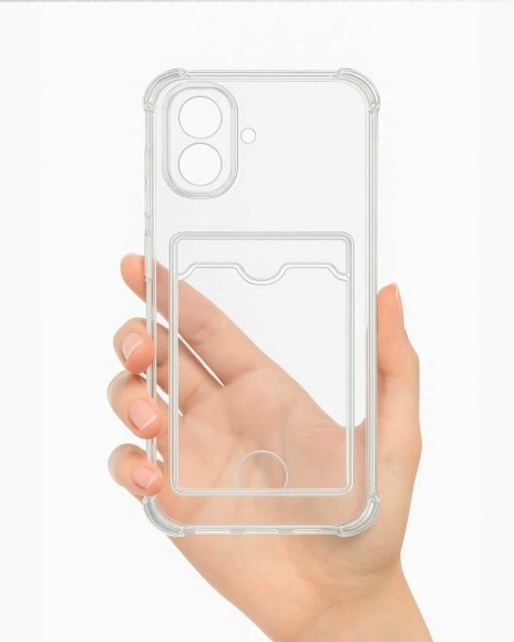 Чехол-накладка Samsung A07 силикон прозрачный с картой Чехол-накладка Samsung A07 силикон прозрачный с картой