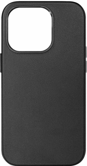 Чехол-накладка для iPhone 14 Pro Breaking Leather Style Magsafe черный