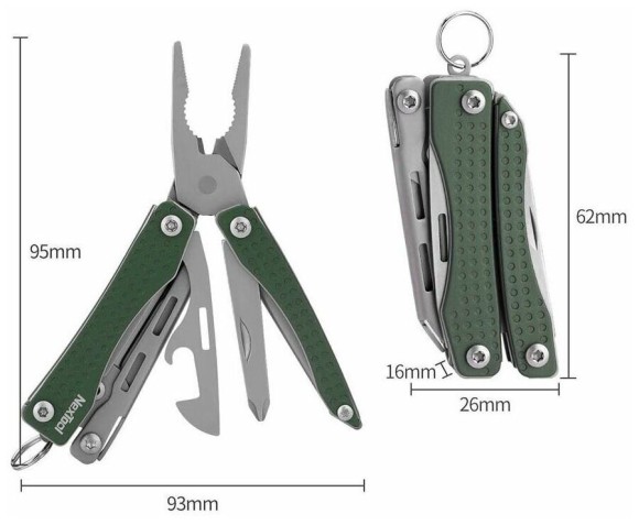 Мультитул NexTool Mini Flagship NE20105 зеленый