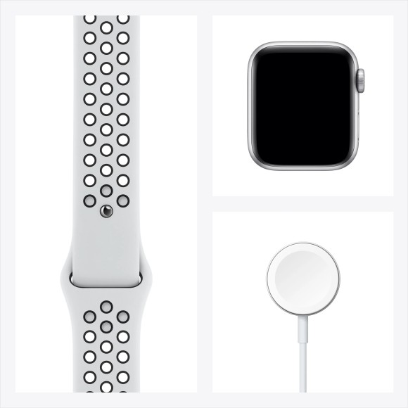 Умные часы Apple Watch Series SE Gen 1  40 мм Nike MKQ23, корпус из алюминия цвета «серебристый»,спорт ремеш Nike цвет платина  (серебристый, Платина) Умные часы Apple Watch Series SE Gen 1  40 мм Nike MKQ23, корпус из алюминия цвета «серебристый»,спорт ремеш Nike цвет платина  (серебристый, Платина)