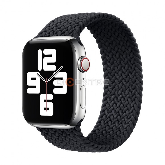 Ремешок для Apple Watch 38/40/41 мм S силикон плетеный черный