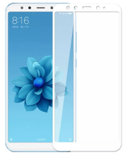 Стекло Xiaomi Mi A2 6D белое