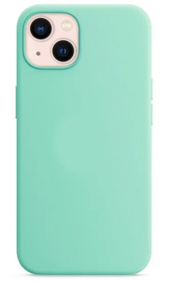 Чехол-накладка для iPhone 14 Plus Silicone Case бирюзовый