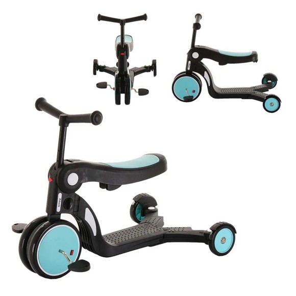 Самокат-беговел Xiaomi Bebehoo Deformation Stroller DGN5-2 Blue Самокат-беговел Xiaomi Bebehoo Deformation Stroller DGN5-2 Blue