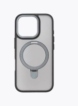 Чехол-накладка для iPhone 16 Pro Breaking M01 Stand Style BlackTitanium