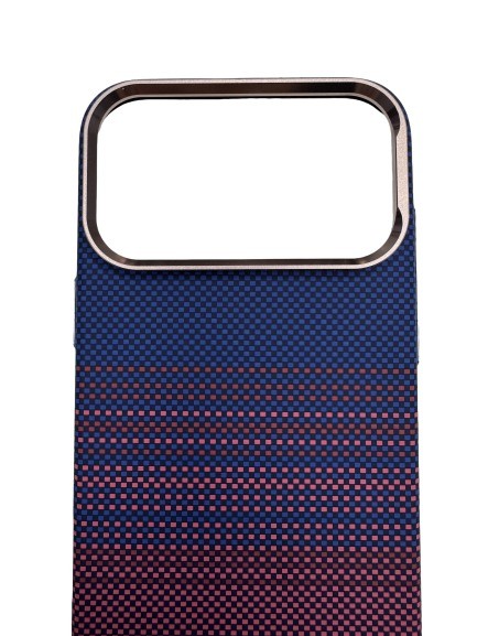 Чехол-накладка для iPhone 17 Pro Max FreeAir MagSafe синий/красный Чехол-накладка для iPhone 17 Pro Max FreeAir MagSafe синий/красный