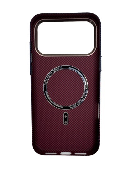 Чехол-накладка для iPhone 17 Pro Max FreeAir MagSafe синий/красный Чехол-накладка для iPhone 17 Pro Max FreeAir MagSafe синий/красный