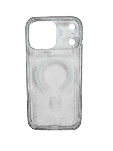 Чехол-накладка для iPhone 17 Pro Max Le Prius Tiffany Glitter MagSafe White