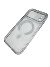 Чехол-накладка для iPhone 17 Pro Max Le Prius Tiffany Glitter MagSafe White