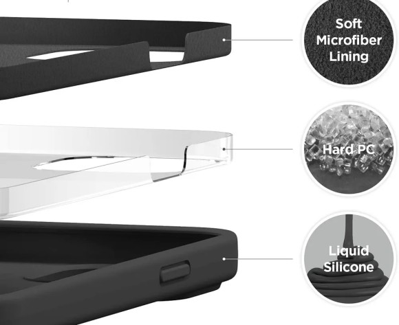 Чехол-накладка для iPhone 14 Plus Silicone Case черный