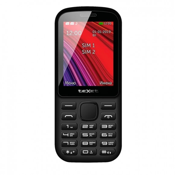 Телефон teXet TM-208  (черно-красный)
