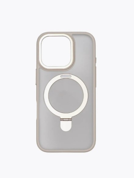 Чехол-накладка для iPhone 16 Pro Breaking M01 Stand Style Gold Titanium