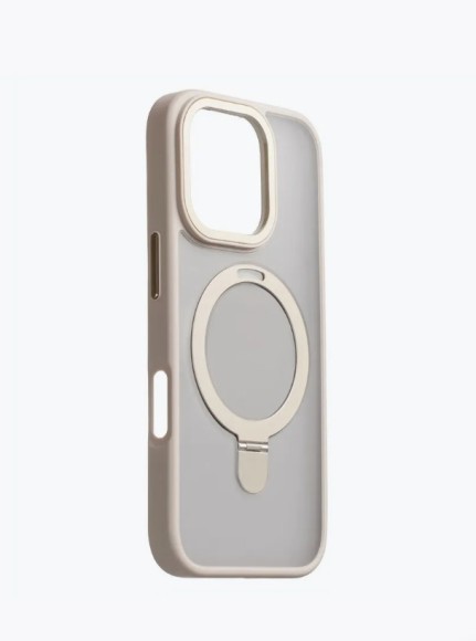 Чехол-накладка для iPhone 16 Pro Breaking M01 Stand Style Gold Titanium Чехол-накладка для iPhone 16 Pro Breaking M01 Stand Style Gold Titanium